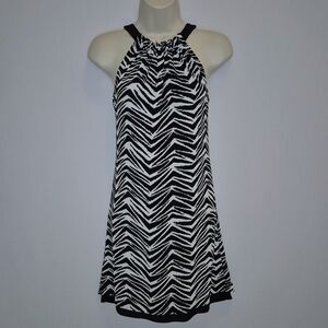 Size S Black and White Zebra Print Mini Dress